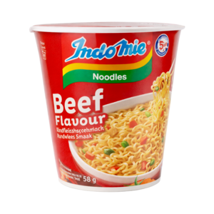 Indomie Indomie Cup Rindfleischgeschmack, 58 g Indomie Indomie Cup Rindfleischgeschmack, 58 g