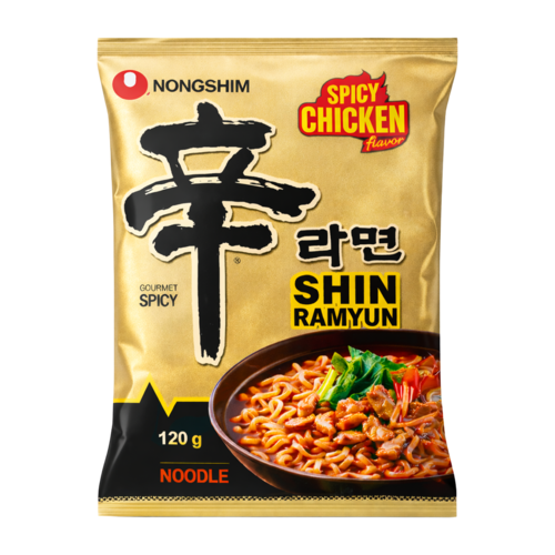 Nongshim Nongshim Shin Ramyun scharfes Hähnchen, 120g Nongshim Nongshim Shin Ramyun scharfes Hähnchen, 120g