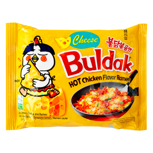 Samyang Samyang Käse-Ramen mit scharfem Hühnergeschmack, 140 g Samyang Samyang Käse-Ramen mit scharfem Hühnergeschmack, 140 g