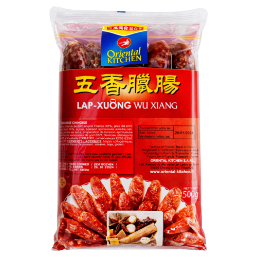Oriental Kitchen Oriental Kitchen Chinese Sausage Lap Cheung 5-Spice Flavor, 500g
