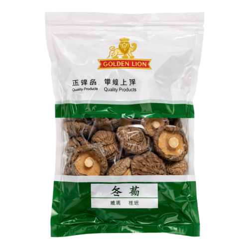 Golden Lion Golden Lion Dried Shiitake Mushroom A/A Grade 4-5cm, 100g Golden Lion Golden Lion Dried Shiitake Mushroom A/A Grade 4-5cm, 100g