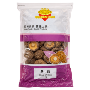 Golden Lion Golden Lion getrocknete Shiitake-Pilze, Güteklasse A/B, 1 kg