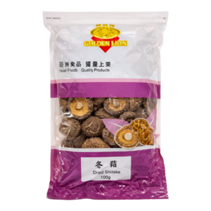 Golden Lion Golden Lion getrocknete Shiitake-Pilze, Güteklasse A/B, 4–5 cm, 100 g Golden Lion Golden Lion getrocknete Shiitake-Pilze, Güteklasse A/B, 4–5 cm, 100 g