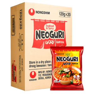 Nongshim Nongshim Neoguri Hot Ramen DOOS, 20x120g