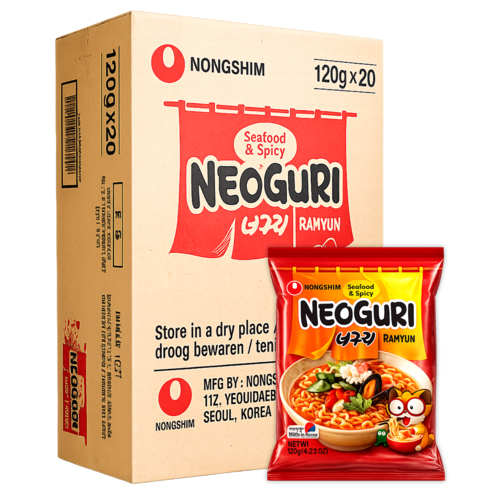 Nongshim Nongshim Neoguri Hot Ramen DOOS, 20x120g