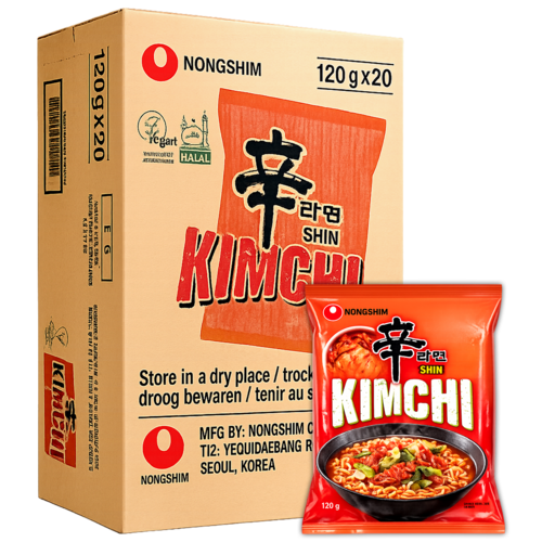 Nongshim Nongshim Kimchi Ramen DOOS, 20x120g