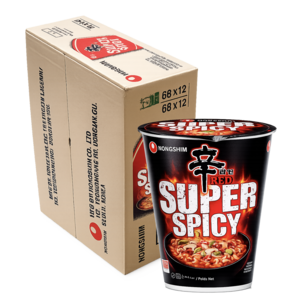 Nongshim Nongshim Shin Red Super Spicy Cup DOOS, 12x68g