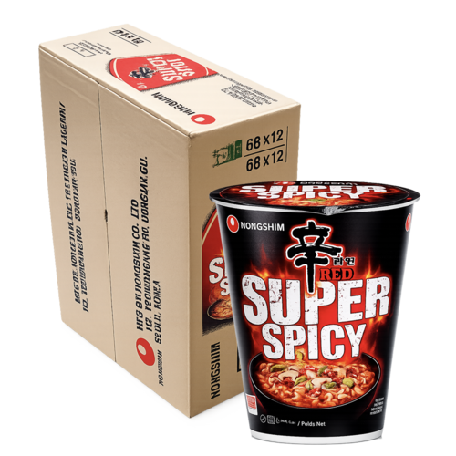 Nongshim Nongshim Shin Red Super Spicy Cup BOX, 12x68g