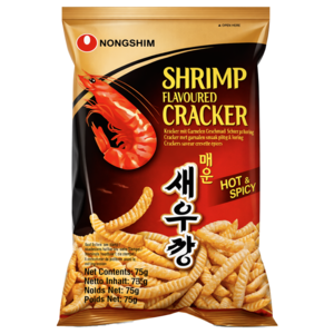 Nongshim Nongshim Garnelen-Geschmack Cracker Heiß & Würzig, 75g