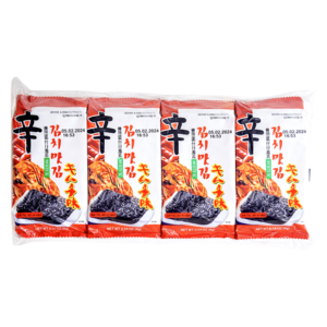 Kwangcheon Kwangcheon Kimchi Flavored Seaweed Snack, 8x4g