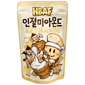 HBAF HBAF Injeolmi Almond, 120g HBAF HBAF Injeolmi Almond, 120g