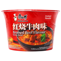 Kang Shi Fu Braised Beef Flavour Instant Noodle Bowl, 110g