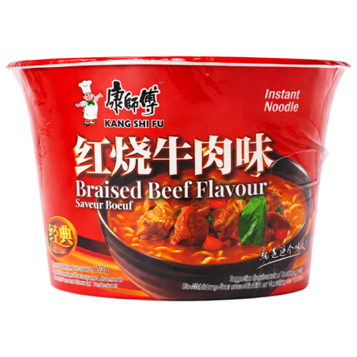 Kang Shi Fu Kang Shi Fu Braised Beef Flavour Instant Noodle Bowl, 110g