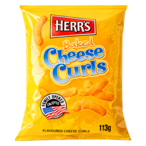 Herr's Herr's Baked Cheese Curls, 113g MHD 18-02-26