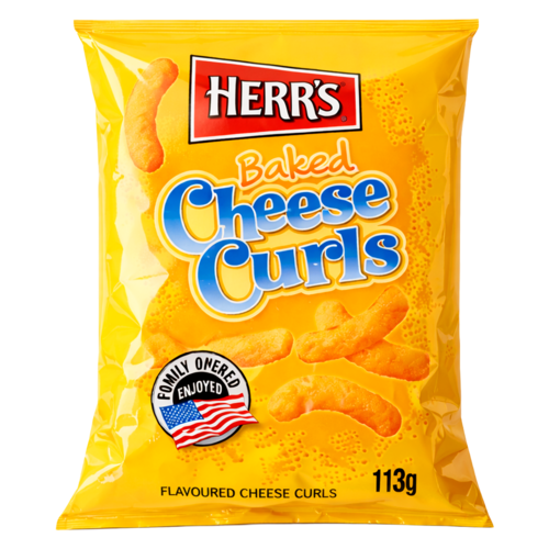 Herr's Herr's Baked Cheese Curls, 113g THT 18-02-26