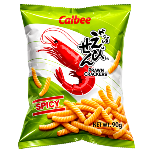 Calbee Calbee Spicy Prawn Cracker, 90g Calbee Calbee Spicy Prawn Cracker, 90g