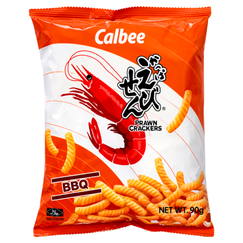 Calbee Calbee BBQ Prawn Crackers, 90g Calbee Calbee BBQ Prawn Crackers, 90g