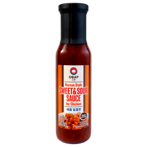 Obap Obap Korean Style Sweet & Sour Sauce For Chicken, 280g