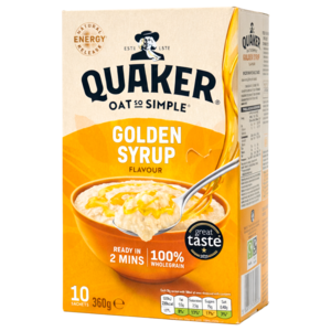 Quaker Oat So Simple Golden Syrup Flavour, 360g