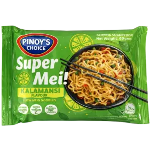 Pinoy’s Choice Super Me! Chow Mein Instant Noodle Kalamansi Flavour, 60g Pinoy’s Choice Super Me! Chow Mein Instant Noodle Kalamansi Flavour, 60g