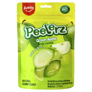 Amos Peelerz Green Apple Gummy Candy, 65g