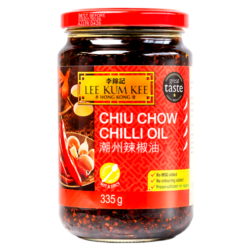 Lee Kum Kee Lee Kum Kee Chiu Chow Chiliöl, 335 g Lee Kum Kee Lee Kum Kee Chiu Chow Chiliöl, 335 g
