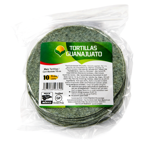 Guanajuato Tortillas Guanajuato blaue Maistortillas, 15 cm