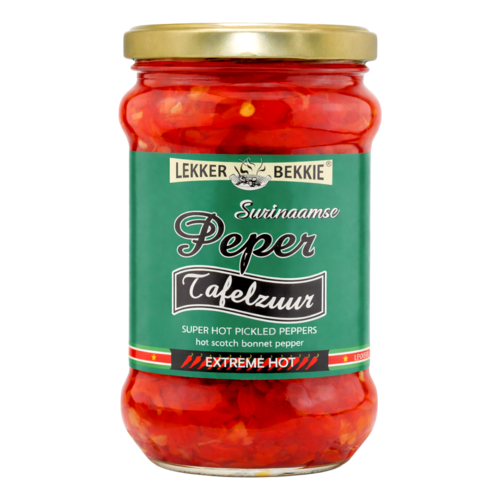 Lekker Bekkie Lekker Bekkie Surinamesische eingelegte Paprika, 290 ml