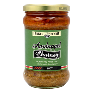Lekker Bekkie Lekker Bekkie Aardappel Chutney Hot, 290ml