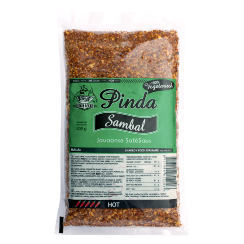 Lekker Bekkie Lekker Bekkie Vegetarische Pindasambal, 200g