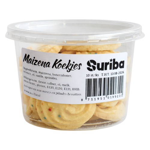 Suriba Suriba Maizena Koekjes, 10st