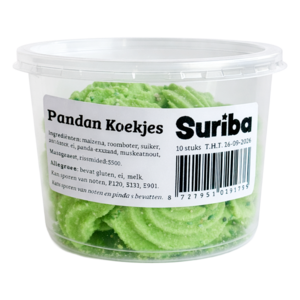 Suriba Suriba Pandan-Kekse, 10 Stück