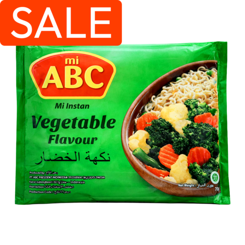 ABC ABC Instant Noodles Vegetable, 70g BBD: 23/1/26