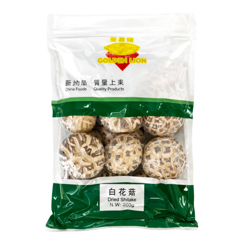 Golden Lion Golden Lion Dried Shiitake 5-6cm, 200g