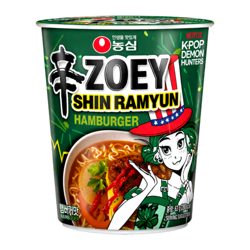 Nongshim K-Pop Demon Hunters Zoey Shin Ramyun Cup, 65g