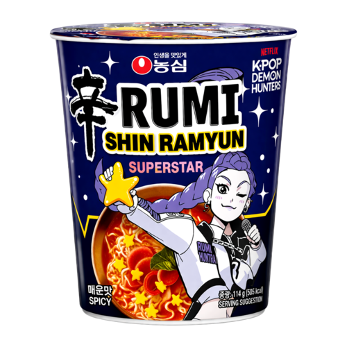 Nongshim K-Pop Demon Hunters Rumi Shin Ramyun Cup, 65g