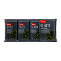 Kwangcheon Seasoned Nori Seaweed Snack, 8x5g
