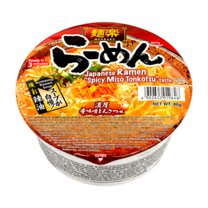 Hikari Menraku Spicy Miso Tonkotsu Cup Ramen, 80g