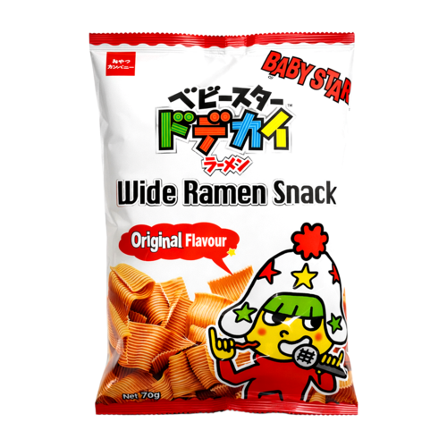 Baby Star Baby Star Wide Ramen Snack Original, 75g