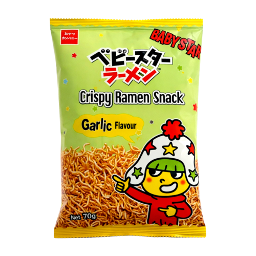 Baby Star Baby Star Cirspy Ramen Snack Garlic Flavour, 70g