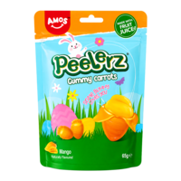 Amos Peelerz Gumy Carrots, 65g