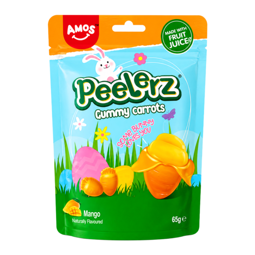 Amos Amos Peelerz Gumy Carrots, 65g
