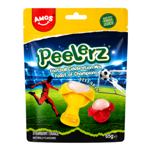 Amos Amos Peelerz World Cup Gummy, 65g