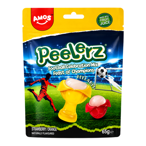 Amos Amos Peelerz World Cup Gummy, 65g