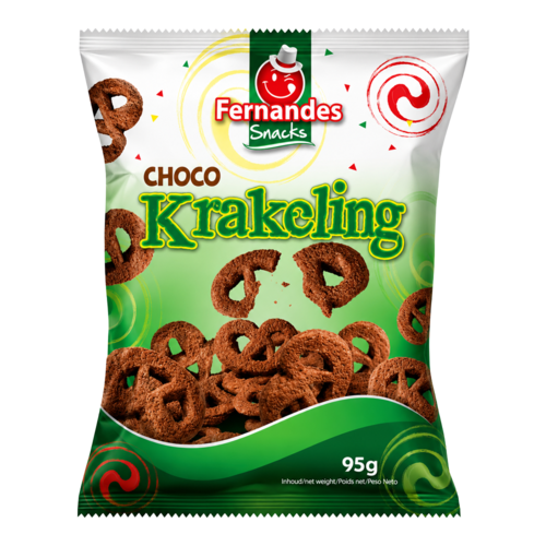 Fernandes Fernandes Choco Krakeling, 95g Fernandes Fernandes Choco Krakeling, 95g
