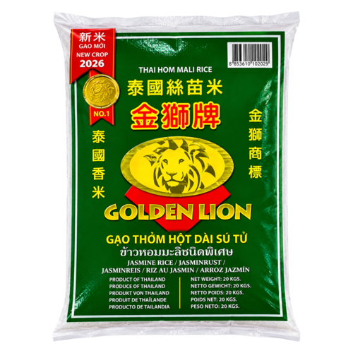 Golden Lion Golden Lion Thai Hom Mali Rice, 20kg Golden Lion Golden Lion Thai Hom Mali Rice, 20kg