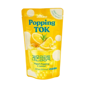 Popping Tok Yogurt Popping & Lemon, 230ml Popping Tok Yogurt Popping & Lemon, 230ml
