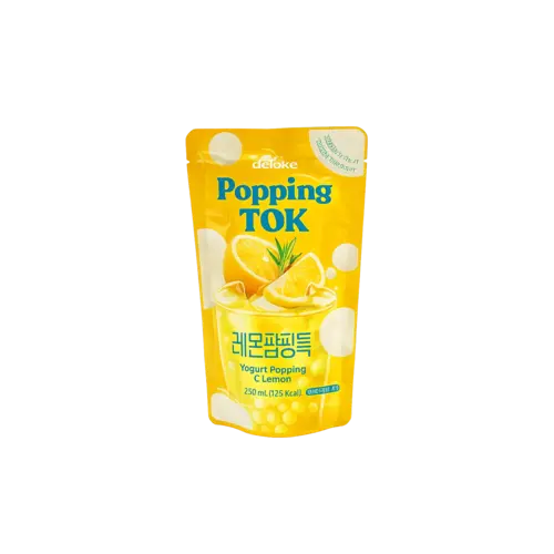 Popping Tok Yogurt Popping & Lemon, 230ml Popping Tok Yogurt Popping & Lemon, 230ml