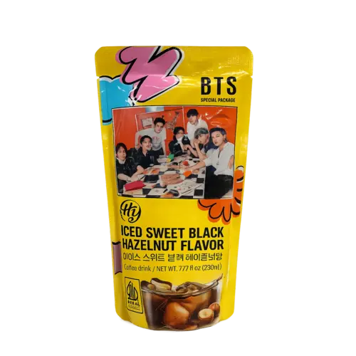 HY HY BTS Iced Sweet Black Hazelnut Coffee, 230ml