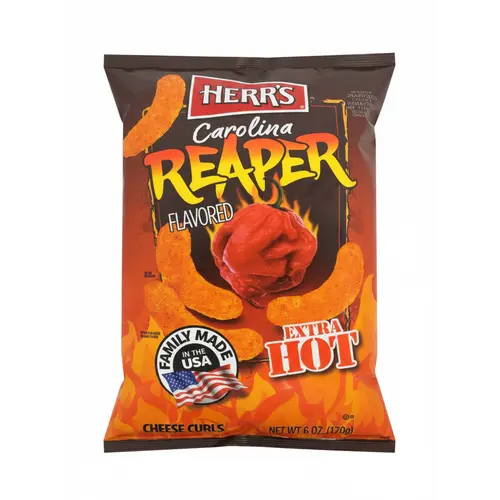 Herr's Herr's Carolina Reaper Cheese Curls, 170g Herr's Herr's Carolina Reaper Cheese Curls, 170g